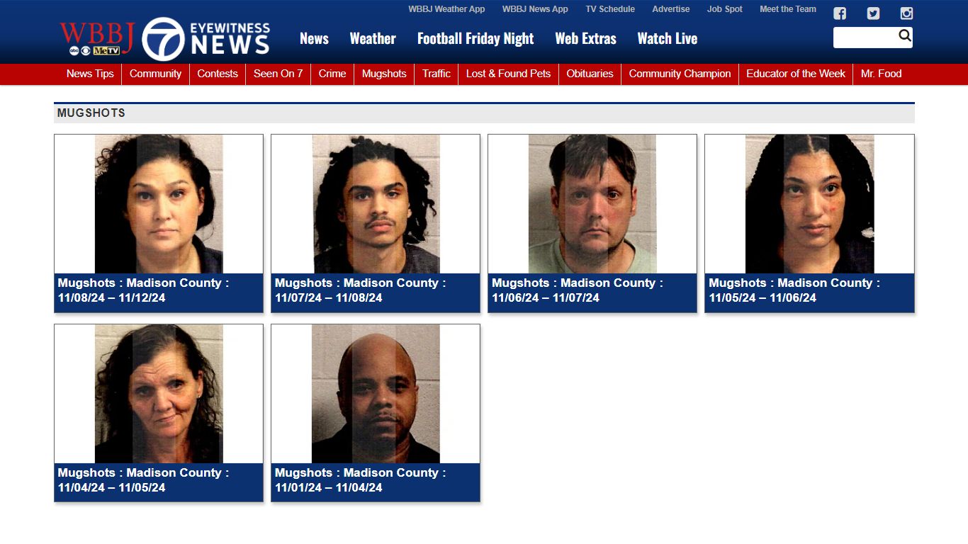 Mugshots - WBBJ TV